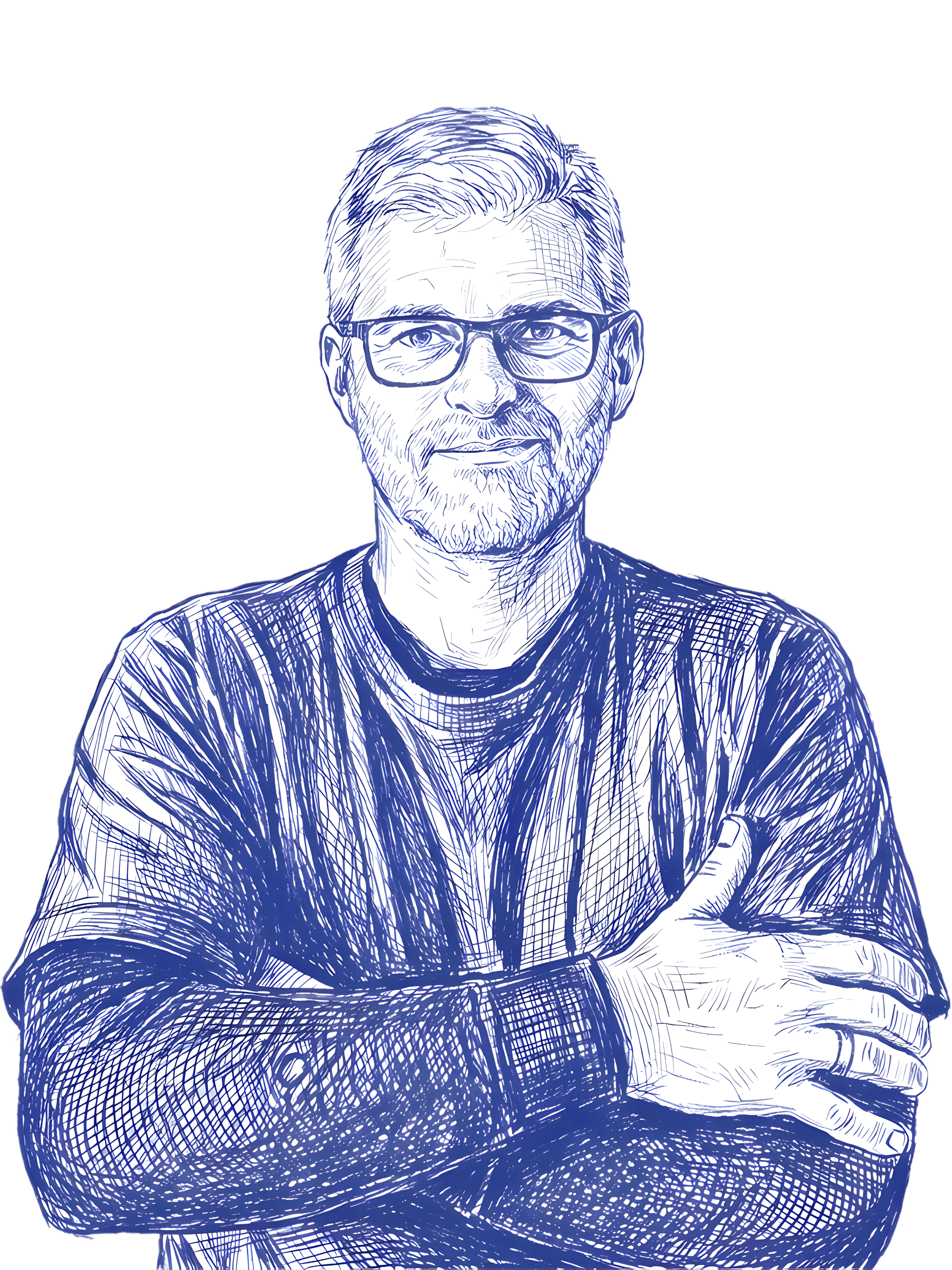 Kuglepens-tegning af Magnus