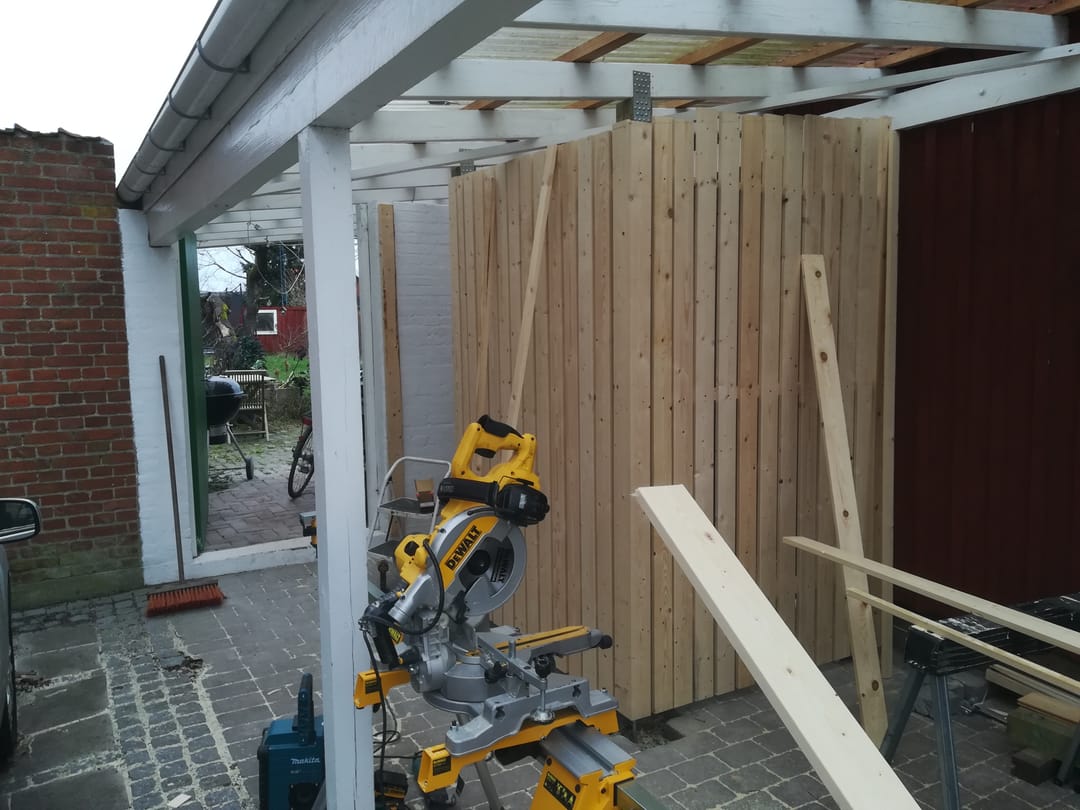 Konstruktion af skur