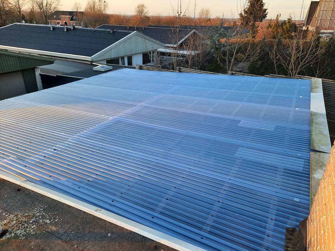 Det færdige trapeztag